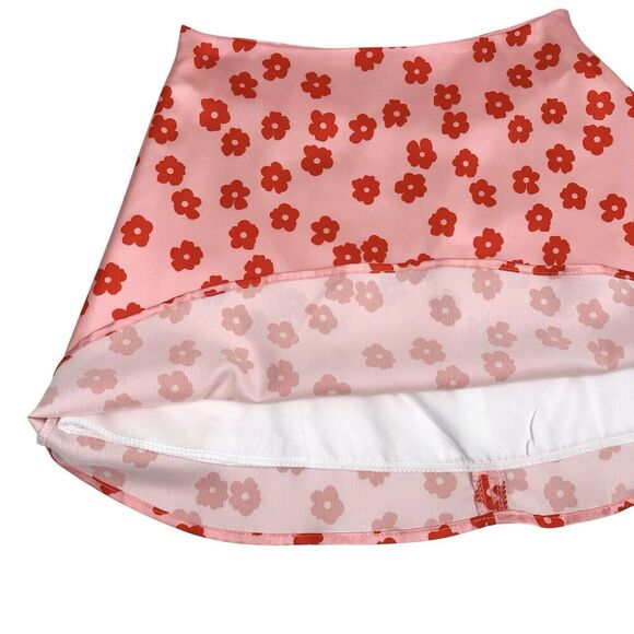 Princess Polly Olton Floral Mini Skirt Small Pink Flower Power Hippie Festival - Picture 6 of 10